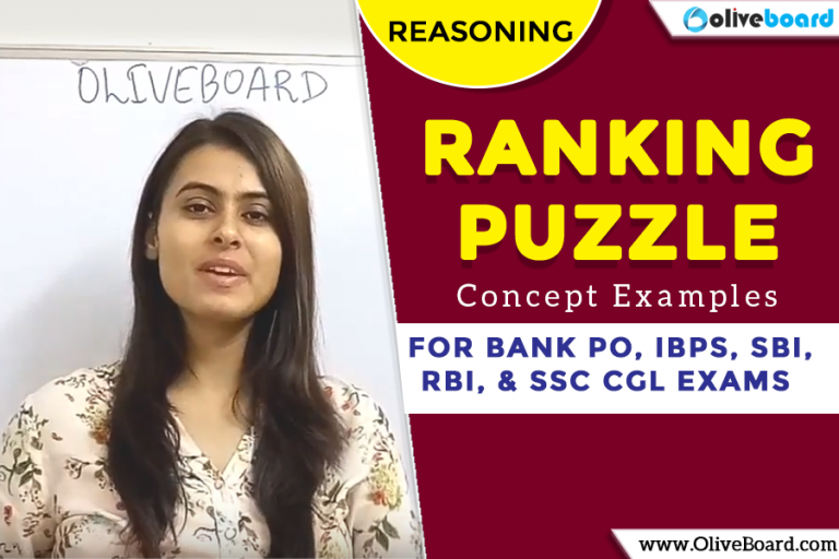 Ranking Puzzles Reasoning For IBPS RBI SBI SSC CGL